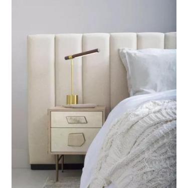 Imagem de Cabeceira Alta Para Cama Box Estofada Casal Queen King 340x120cm Camur