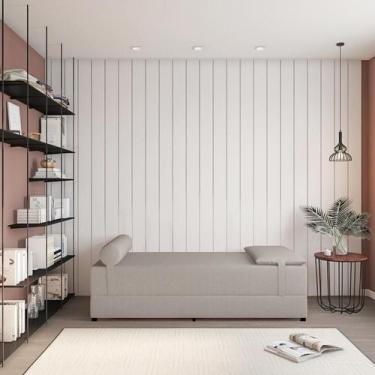 Imagem de Sofá-Cama Casal 3 Lugares Lúcia Linho Cru - Mobly