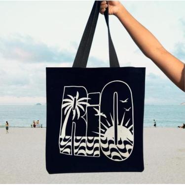 Imagem de Bolsa Ecobag 100% algodão Rio Coqueiro PRT - armazze