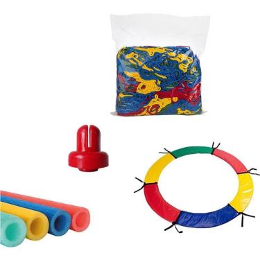 Imagem de Kit Acessórios Reposição Sem Mola Chicoplay Para Cama Elástica 3,05M