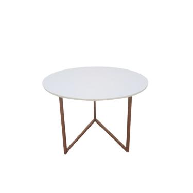 Imagem de Mesa De Centro Jade Para Sala De Estar Pés De Aço Moderna