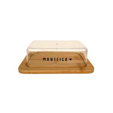 Imagem de Manteigueira Em Bambu Ecokitchen 19,6x13,4cm Mimo Style - Exclusivo