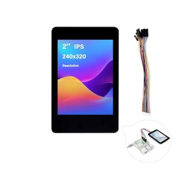 Imagem de Wonrabai Tela Sensível Ao Toque Ips De 2 Polegadas Compatível Com Raspberry Pi 5/4B/3B+/3B/Pi Zero/Zero Com/Pi Zero 2W/Pico/Pico Com/Pico 2/Pico 2W/Esp32, Resolução 240X320, Lcd Capacitiva, Interfac