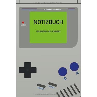 Imagem de Notizbuch | 120 Seiten | A5 | kariert:: Ein nostalgisches Game Boy Notizheft im 6 x 9 Format. Für Zocker und Gamer zum spielen, zocken, daddeln und ... Ziele, Meilensteine und mehr!
