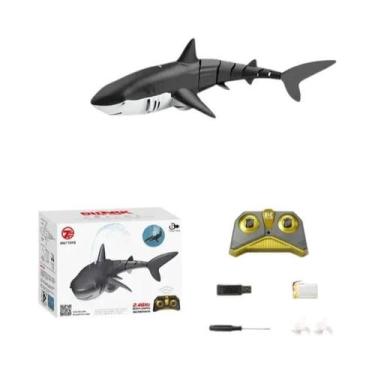 Imagem de Brinquedo De Tubarão RC Infantil 24G Simulação Submarino De Controle R