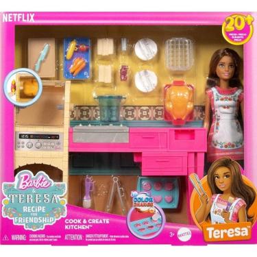 Imagem de Barbie Family Teresa Cozinha e Cria Receita de Amizade Mattel JCT06