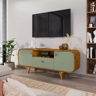 Imagem de Rack Noronha Naturalle/Off White – Bechara Móveis