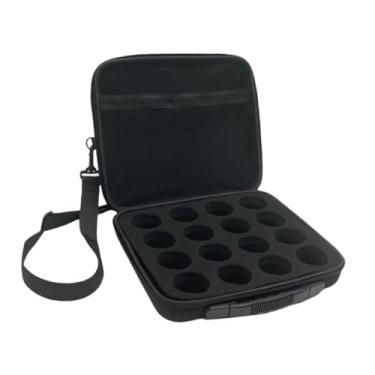 Imagem de oshhni Estojo para bolas de bilhar, bolsa leve para bolas de sinuca, 16 de bilhar, suporte protetor para equipamentos de torneios, viagens e fixação, com Alça