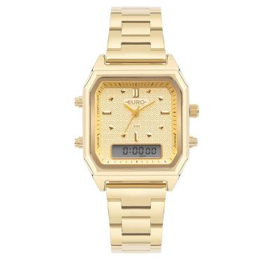 Imagem de Relógio Euro Feminino Fashion Fit Sporty Dourado - Eubj3718aa-4d Eubj3718aa-4d