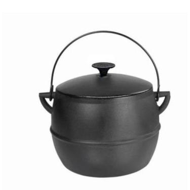 Imagem de Caldeirão Ferro 6 Litros Com Tampa Panela Mineira Fumil