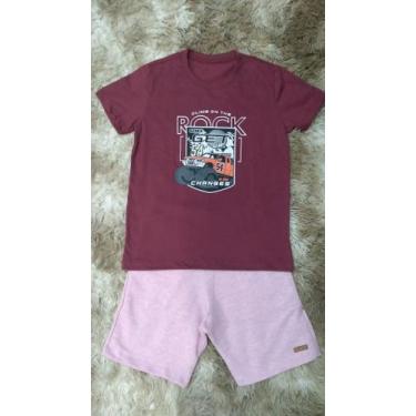 Imagem de Conjunto masculino  camiseta 100% algodão  e moletinho . - Rl Kids 