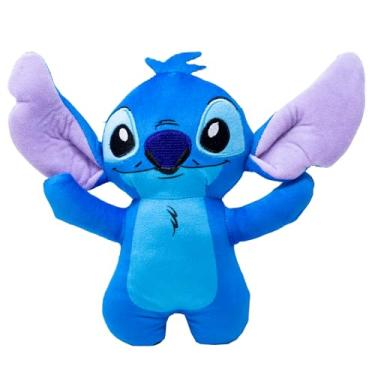 Imagem de Buckle-Down Disney Dog Toy, Lilo and Stitch Stitch Braços para cima, corpo inteiro, pose em pé, brinquedo de pelúcia