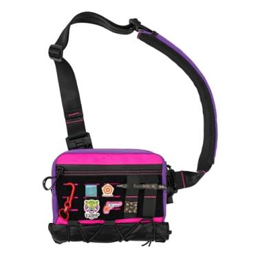 Imagem de TACTICAL_GEEK Bolsa tiracolo Cache L3S roxa, bolsa tiracolo multiuso, mochila de peito casual de ombro para transporte diário (pequena)