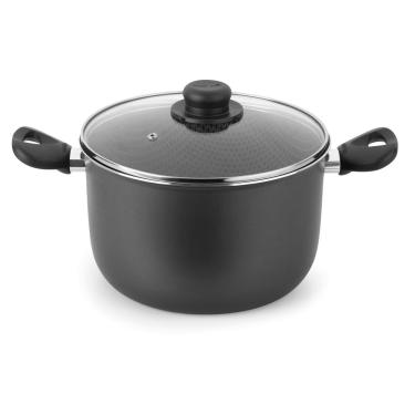 Imagem de Caldeirão 20cm Antiaderente com Tampa de Vidro Multiflon Gourmet