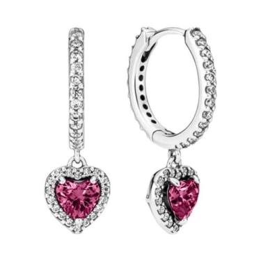 Imagem de Conjunto De Colar E Brincos De Prata S925 Feminino Joias De Luxo Prese