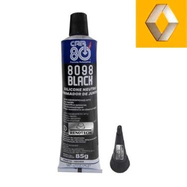 Imagem de Rncar098 - cola selante preta - silicone black car80 - SUN CAR80
