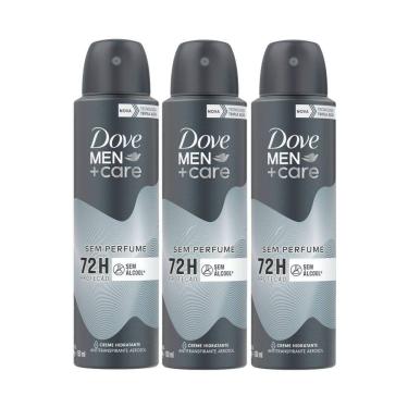 Imagem de Kit 3 Desodorante Dove Men + Care Sem Perfume Aerosol Antitranspirante 72h com 150ml