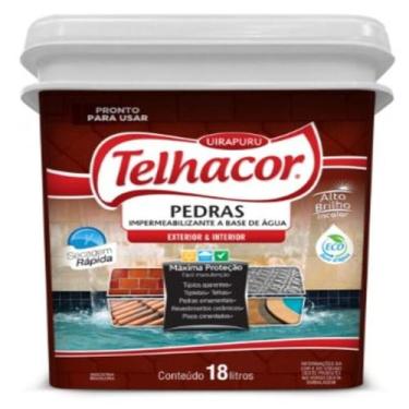 Imagem de Resina Acrílica Impermeável Brilhante Base Água Pedras 18L - Telhacor