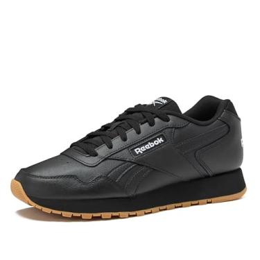 Imagem de Reebok Tênis masculino moderno de couro com assinatura Ventilator, Preto/Branco/Goma, 38 BR