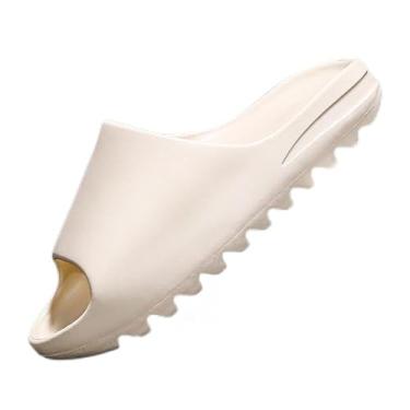 Imagem de Chinelo Nuvem Original Slide Retro 100% EVA tipo yeeze Confortável ortopedico (Bege, BR, Adulto, Numérico, 35)