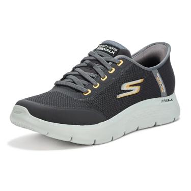 Imagem de Skechers Tênis masculino Go Walk Flex Netro Hands Free Slip-ins, Preto, 10.5 X-Wide