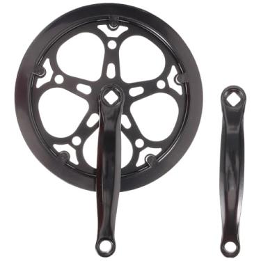 Imagem de BESPORTBLE Pedaleiro MTB único 52T 170 mm braço de manivela para bicicleta de montanha para bicicleta única, bicicleta de estrada, engrenagem fixa