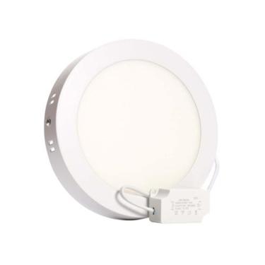 Imagem de Plafon Led 12w Quente Redondo Sobrepor - Margirius, branco
