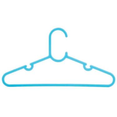 Imagem de Kit Com 5 Cabides Buba Baby Infantil Bebê Plástico, Único, Azul