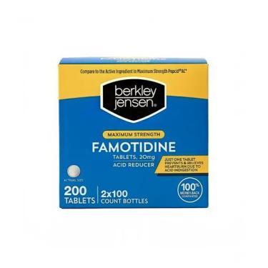Imagem de Comprimidos redutores de ácido berkley jensen Famotidina 20 mg (200)