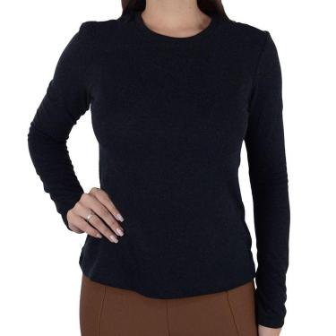 Imagem de Blusa Feminina Lado Avesso ML Preta - L127493-Feminino