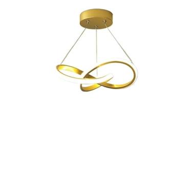 Imagem de Luminária De Teto Pendente Led Simples Lustre para Corredor Sala Quarto Moderna(A-SYC-Ouro(110V-220V))