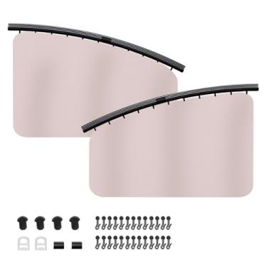 Imagem de KIMOWOW Persiana de janela de carro para bebê, capas de janela frontal, rosa