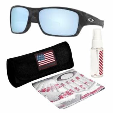 Imagem de OAKLEY TURBINE OO9263 Óculos de sol retangulares com kit oficial de óculos, Camuflagem preta fosca, 63 mm