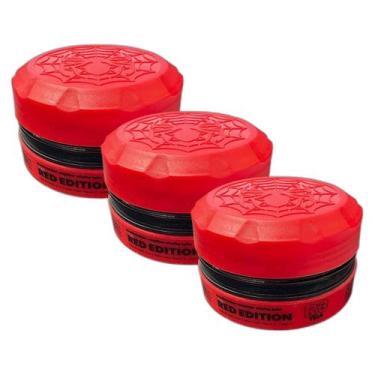 Imagem de Kit 3X Pasta Cabelo Teia Red Edition R3 150G Alfa Looks