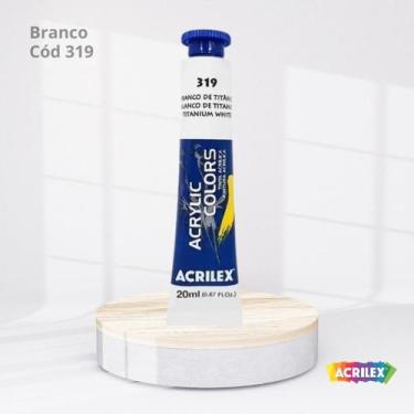 Imagem de Acrylic colors 20ml branco de titan - ACRILEX