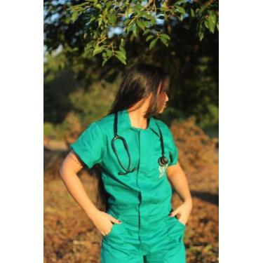 Imagem de Macacão Veterinário Pronto para Uso  Disponível em 3 Cores - Estilo Mé