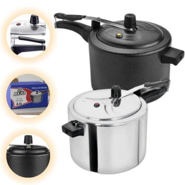 Imagem de Panela de Pressão 4,5 Litros - Alumínio Craqueada com Certificação Inm