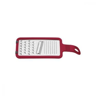 Imagem de Ralador Universal Tramontina Inox Suporte Borracha Vermelho, Vermelho