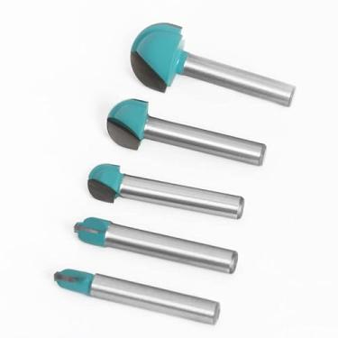 Imagem de 5pcs Or 4pcs 6mm Shank Round Nose Milling Cutter Core Box Wood Router Bit Woodworking Milling Tools(5PCS 6mm shank)