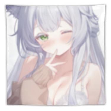 Imagem de LIEGBMEU Sexy Bikini Hot Anime Girl Tapeçaria 152.4 cm x 152.4 cm Interior Exterior Wall Quilt Art Decoração de Tapeçaria Caprichosa, AF371
