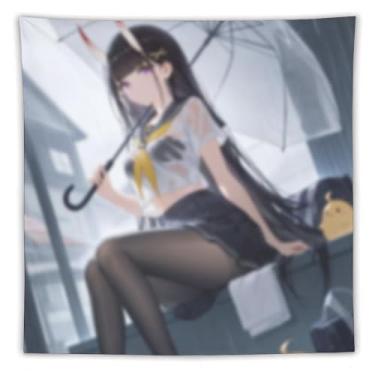 Imagem de LIEGBMEU Sexy Bikini Hot Anime Girl Tapeçaria 152.4 cm x 152.4 cm Interior Exterior Wall Quilt Art Decoração de Tapeçaria Caprichosa, AF439
