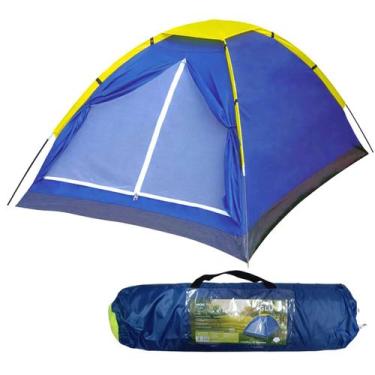Imagem de Barraca Camping Mor Iglu Life Até 4 Pessoas Acampamento, Azul