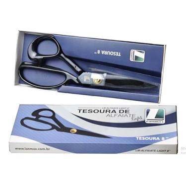 Imagem de TESOURA ALFAIATE LIGTH 8" POLEGADAS TITANIUM LANMAX CORTE PROFISSIONAL
