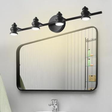 Imagem de Luzes de parede espelhadas de LED para banheiro Lâmpadas de parede destacáveis internas de metal à prova d'água Arandelas de parede com ângulo ajustável para exibição de imagem para quarto cabeceira