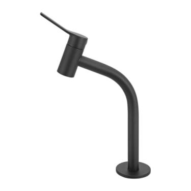 Imagem de Torneira para Lavatório de Bancada com 1/4 de Volta 1202 linha Australis Preto Fosco Meber