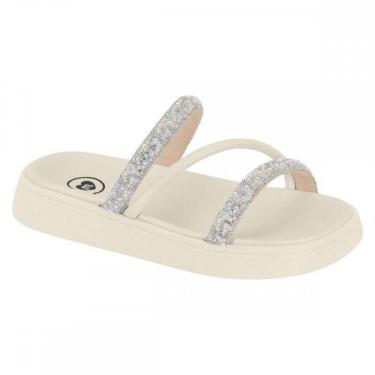 Imagem de Chinelo Molekinha 2358.100.29024 Infantil, Off white, 31