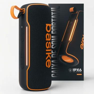 Imagem de Caixa De Som Portátil Potente Bluetooth Preto LED | RAD-123