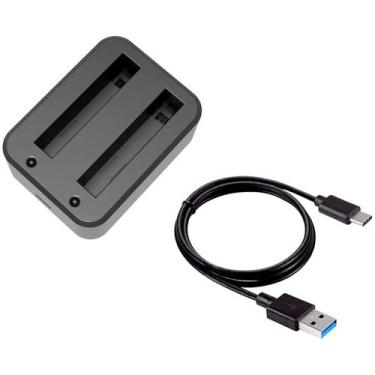 Imagem de Carregador Duplo Insta360 X3 - 2 Baterias - Compacto - Shoot