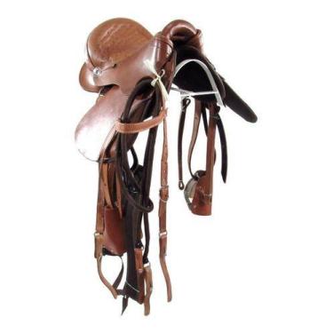 Imagem de Sela Australiana Havana Infantil De Arco Luxo 12 Polegadas - Couros Al