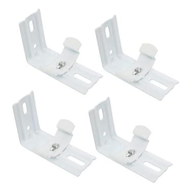 Imagem de IEUDNS 4 peças de suportes para persianas, suporte de ferro, ferragens resistentes, substituição portátil, estrutura de suporte para persianas